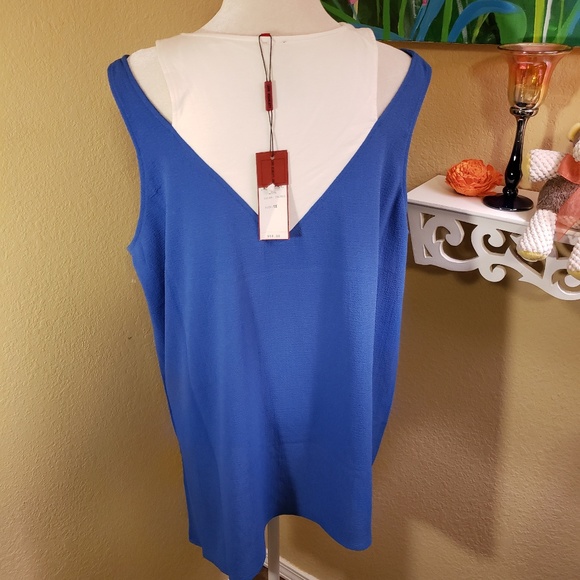 Blue & White Tank Top - Picture 2 of 7